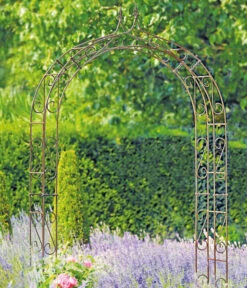 Dehner Metall-Rosenbogen Jasmin, Ca. B144/H244/T39 Cm -Markenqualität 1379957 WE MO 001 RosenbogenKupferkMetallbogen