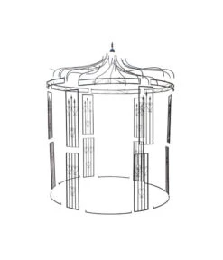 Dehner Metall-Pavillon Heart, Rund, Schwarz, Ca. Ø232/H271 Cm 9 Dehner Metall-Pavillon Heart, Rund, Schwarz, Ca. Ø232/H271 Cm -Markenqualität 1389857 WE DE 001 PavillonHeart