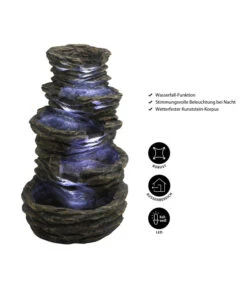 Dehner Polyresin-Gartenbrunnen Roccia 11 Dehner Polyresin-Gartenbrunnen Roccia -Markenqualität 1416601 WE IG 001 PolyresinbrunnenrocciaNEU