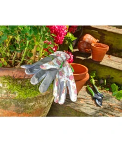 Dehner Gartenhandschuh Rosenmotiv -Markenqualität 1452655 1452713 1452648 WE MO 002 DehnerGartenhandschuhRosenmotiv8M