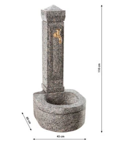 Dehner Granit-Gartenbrunnen Berlin, Ca. H110 Cm 9 Dehner Granit-Gartenbrunnen Berlin, Ca. H110 Cm -Markenqualität 1618396 WE BG 001 GranitbrunnenBerlin
