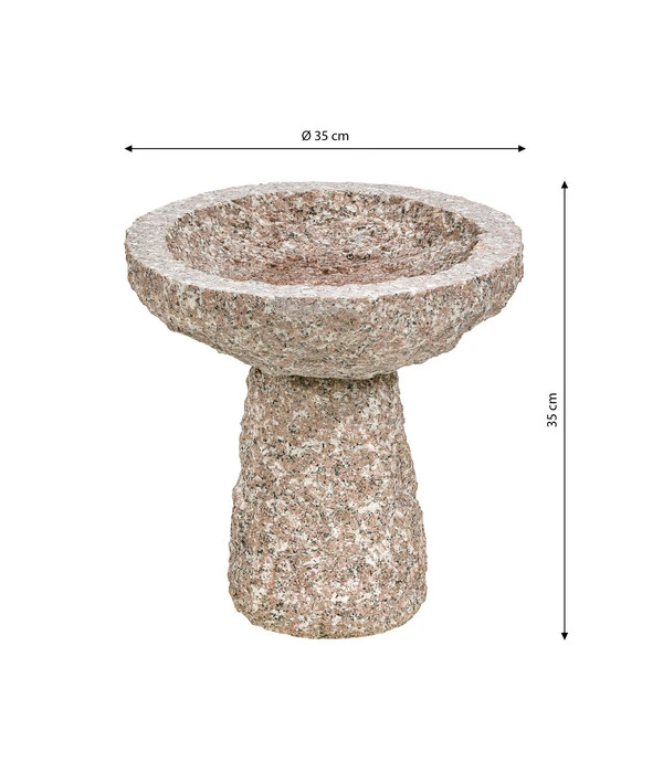 Dehner Granit-Vogeltränke Für Den Garten, Ø 35 Cm 4 Dehner Granit-Vogeltränke Für Den Garten, Ø 35 Cm – Bild 2