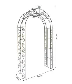 Dehner Metall-Rosenbogen Melina, Ca. B134/H244/T38 Cm 8 Dehner Metall-Rosenbogen Melina, Ca. B134/H244/T38 Cm -Markenqualität 2379675 WE BG 001 RosenbogenMelina