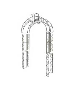 Dehner Metall-Rosenbogen Melina, Ca. B134/H244/T38 Cm 9 Dehner Metall-Rosenbogen Melina, Ca. B134/H244/T38 Cm -Markenqualität 2379675 WE DE 001 RosenbogenMelina