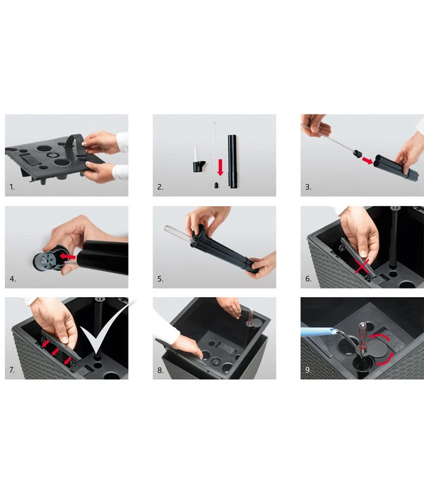 Dehner Kunststoff-Flechttopf Dallas, Quadratisch 14 Dehner Kunststoff-Flechttopf Dallas, Quadratisch – Bild 12