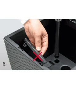 Dehner Kunststoff-Flechttopf Dallas, Quadratisch 24 Dehner Kunststoff-Flechttopf Dallas, Quadratisch -Markenqualität 2460004 2460020 WE DE 007 EmsaKunststofftopf36x36cm