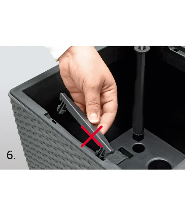 Dehner Kunststoff-Flechttopf Dallas, Quadratisch 11 Dehner Kunststoff-Flechttopf Dallas, Quadratisch – Bild 9