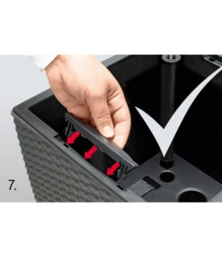 Dehner Kunststoff-Flechttopf Dallas, Quadratisch 25 Dehner Kunststoff-Flechttopf Dallas, Quadratisch -Markenqualität 2460004 2460020 WE DE 008 EmsaKunststofftopf36x36cm