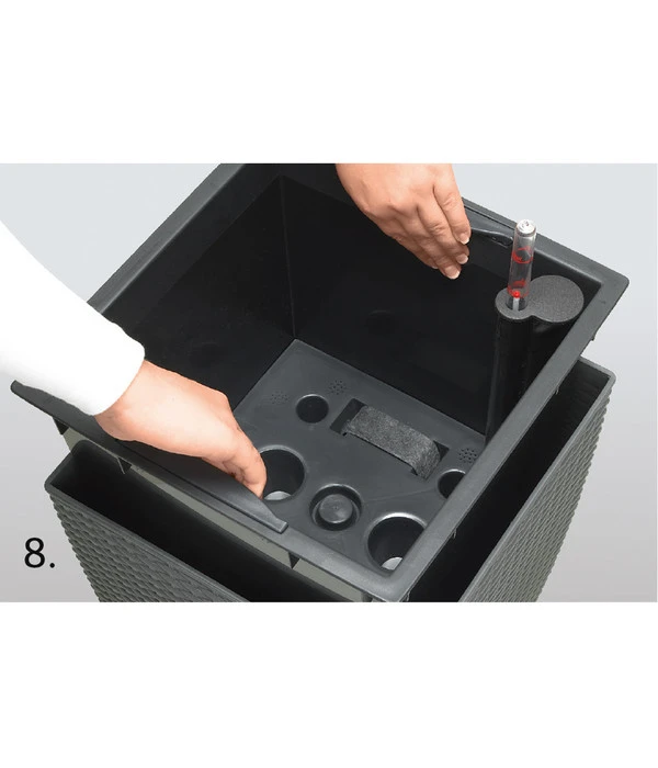 Dehner Kunststoff-Flechttopf Dallas, Quadratisch 13 Dehner Kunststoff-Flechttopf Dallas, Quadratisch – Bild 11