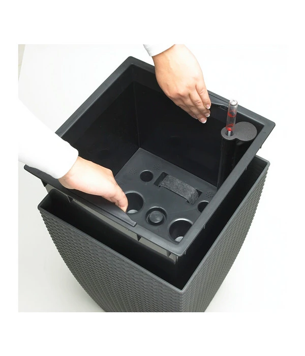 Dehner Kunststoff-Flechttopf Dallas, Quadratisch 15 Dehner Kunststoff-Flechttopf Dallas, Quadratisch – Bild 13