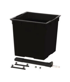 Dehner Kunststoff-Pflanztopf New York, Quadratisch, Ca. B30/H57/T30 Cm -Markenqualität 2460004 WE DE 001 DehnerKunststoffTopfkonisch36x36x66cmgrauBlumentopf