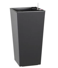 Dehner Kunststoff-Topf Elise, Konisch, Glänzend, Inkl. Bewässerungssystem