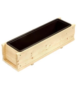 Dehner Holz-Blumenkasten, Rechteckig -Markenqualität 272625 272633 272641 WE DE 001 HolzBlumenkastenrechteckigPflanzkastenKraeuterkastenBlumentopf