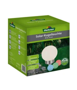 Dehner Solar-Kugelleuchte -Markenqualität 2779262 WE FS 001 DehnerMarkenqualitaetSolarKugelleuchteFarbwechselD15cm