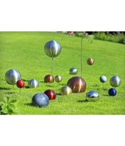 Edelstahlkugel, Poliert, Silber -Markenqualität 2826345 2826386 2826402 3229150 WE MO 005 DehnerEdelstahlkugelpoliertsilberGartenkugel