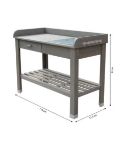 Dehner Holz-Pflanztisch Montreal, Ca. B110/H91/T51,5 Cm -Markenqualität 2848018 WE BG 001 DehnerHolzPflanztischMontreal