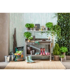 Dehner Holz-Pflanztisch Montreal, Ca. B110/H91/T51,5 Cm -Markenqualität 2848018 WE MO 001 Pflanztisch Montreal