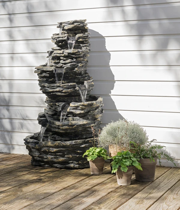 Dehner Polyresin-Gartenbrunnen Torino, Ca. H144 Cm 5 Dehner Polyresin-Gartenbrunnen Torino, Ca. H144 Cm – Bild 3