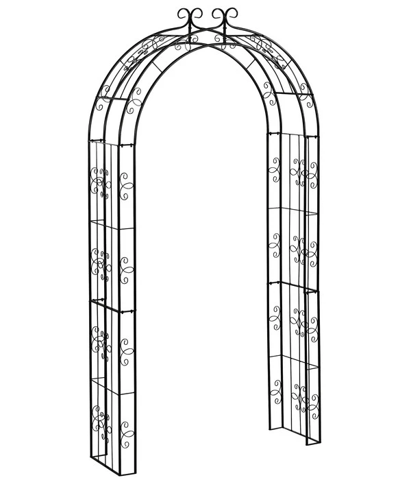 Dehner Metall-Rosenbogen Belmont, Ca. B121,5/H239/T38 Cm 3 Dehner Metall-Rosenbogen Belmont, Ca. B121,5/H239/T38 Cm
