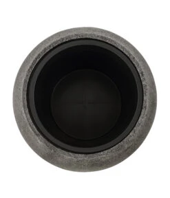 Dehner Polystone-Topf Kapstadt, Rund, Grau -Markenqualität 3207990 3208022 WE DE 001 DehnerPolystoneTopfbauchiggrau