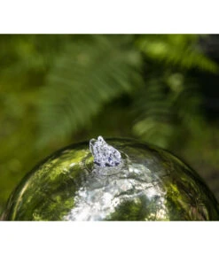 Dehner Edelstahl-Gartenbrunnen Globe, Ca. Ø32/H52 Cm -Markenqualität 3257623 WE DE 004 EdelstahlGartenbrunnenGlobeNEU