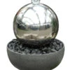 Dehner Edelstahl-Gartenbrunnen Globe, Ca. Ø32/H52 Cm 1 Dehner Edelstahl-Gartenbrunnen Globe, Ca. Ø32/H52 Cm -Markenqualität 3257623 WE FS 001 EdelstahlGartenbrunnenGlobeNEU
