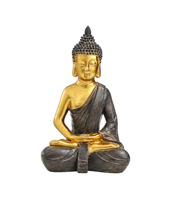 Dehner Polyresin-Buddha, Gold, 25,5 X 18 X 39,5 Cm 3 Dehner Polyresin-Buddha, Gold, 25,5 X 18 X 39,5 Cm
