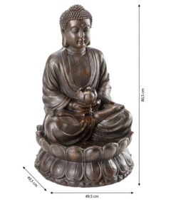 Dehner Polyresin-Gartenbrunnen Buddha, Ca. B49,5/H80,5/T49,5 Cm 16 Dehner Polyresin-Gartenbrunnen Buddha, Ca. B49,5/H80,5/T49,5 Cm -Markenqualität 3274511 WE BG 001 DehnerPolyresinBuddhaGartenbrunnen