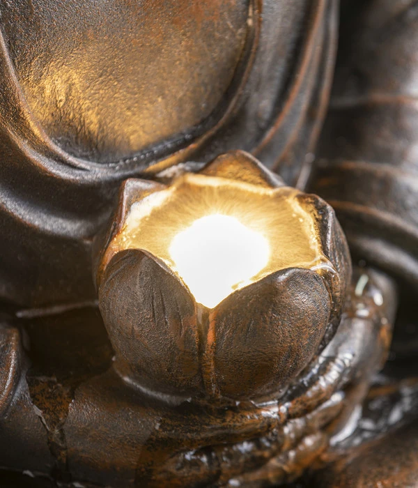 Dehner Polyresin-Gartenbrunnen Buddha, Ca. B49,5/H80,5/T49,5 Cm 9 Dehner Polyresin-Gartenbrunnen Buddha, Ca. B49,5/H80,5/T49,5 Cm – Bild 7