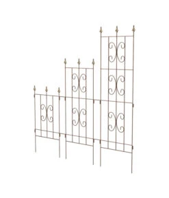 Dehner Kombi-Spalier Clematis, Rost/gold -Markenqualität 3274925 3274917 3274891 WE DE 006 DehnerKombiSpalierrostgoldRankhilfeRankgitterRankspalierSpalier