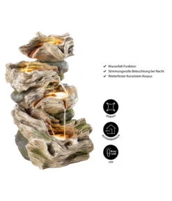 Dehner Polyresin-Gartenbrunnen Albero, Ca. B47/H77/T41 Cm -Markenqualität 3277027 WE IG 001 DehnerPolyresinGartenbrunnenAlbero