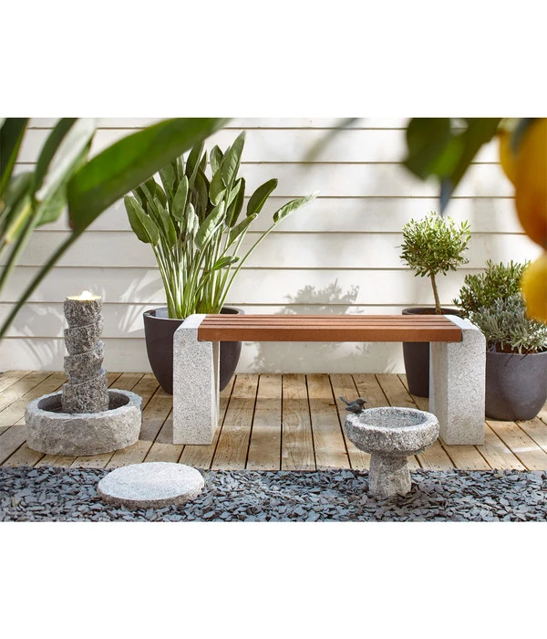 Dehner Granit-Vogeltränke, Ø30/H30 Cm 4 Dehner Granit-Vogeltränke, Ø30/H30 Cm – Bild 2