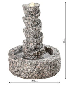 Dehner Granit-Gartenbrunnen Drill, Ca. Ø45/H55 Cm -Markenqualität 3333382 WE DE 001 DehnerGranitGartenbrunnenDrill