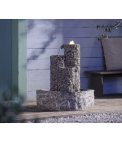 Dehner Granit-Gartenbrunnen Heidelberg, Ca. B50/H55/T50 Cm -Markenqualität 3555497 WE MO 001 DehnerGranitGartenbrunnenHeidelbergNEU