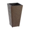Dehner Polyrattan-Topf Alicante, Konisch, Braun -Markenqualität 3670023 BildFS 001 DehnerBlumentopfAusPolyrattanKunstFlechttopf30X30cm