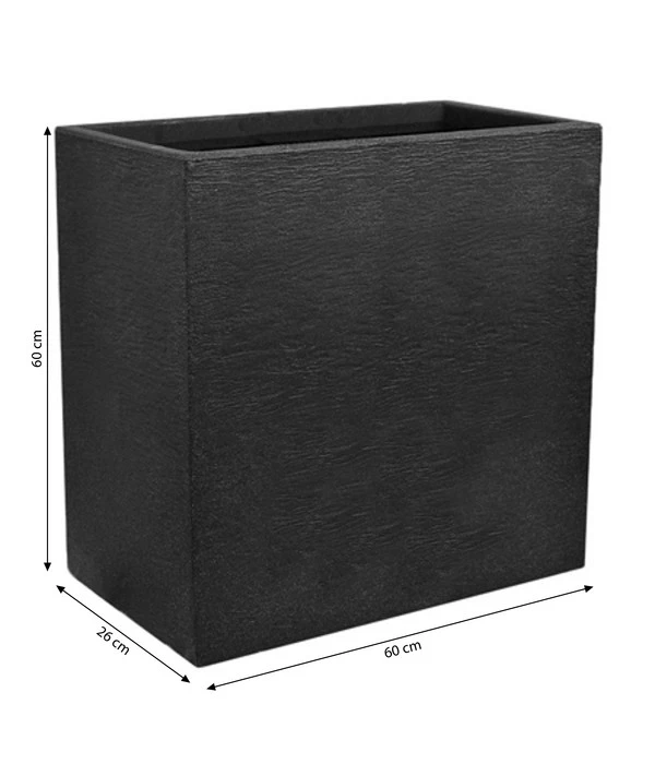 Dehner Kunststoff-Raumtrenner Palermo, Rechteckig, Anthrazit, Ca. B60/H60/T26 Cm 7 Dehner Kunststoff-Raumtrenner Palermo, Rechteckig, Anthrazit, Ca. B60/H60/T26 Cm – Bild 5