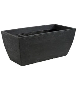 Kunststoff-Pflanzkasten Rille, Ca. B80/H34/T40 Cm, Anthrazit