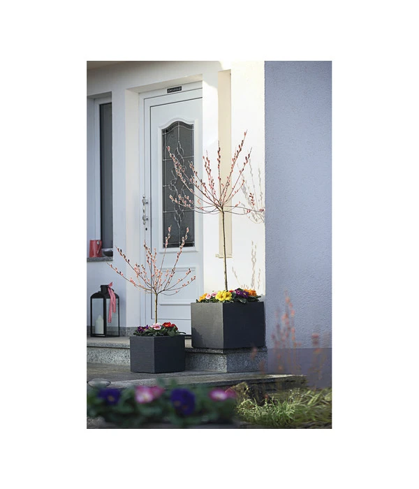 Dehner Kunststoff-Blumenkübel Palermo, Anthrazit 6 Dehner Kunststoff-Blumenkübel Palermo, Anthrazit – Bild 4