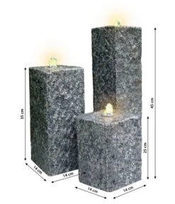 Dehner Granit-Gartenbrunnen Nizza, Ca. H25,35,45 Cm -Markenqualität 3765823 WE DE 002 DehnerGranitGartenbrunnenNizza