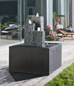 Dehner Granit-Gartenbrunnen Nizza, Ca. H25,35,45 Cm -Markenqualität 3765823 WE MO 002 BrunnenSetNizza5