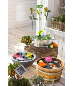 Dehner Kunststoff-Schale Miami, Rund, Anthrazit, Ca. Ø52/H20 Cm -Markenqualität 3923653 WE MO 001 EsotecSolarpumpensystemRiminiSPumpeWasserpumpeSolarpumpe