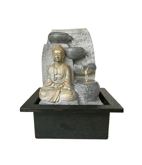 Dehner Polyresin-Zimmerbrunnen Buddha 3 Dehner Polyresin-Zimmerbrunnen Buddha