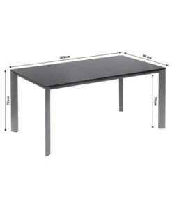 Dehner Esstisch Macon, Ca. B160/H75/T90 Cm 10 Dehner Esstisch Macon, Ca. B160/H75/T90 Cm -Markenqualität 4030797 WE BG 001 SkizzeTischMacon