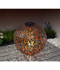 Dehner Solar-Kugelleuchte Luanda 9 Dehner Solar-Kugelleuchte Luanda -Markenqualität 4034302 WE MO 001 DehnerSolarKugelleuchteLuandaD30cm