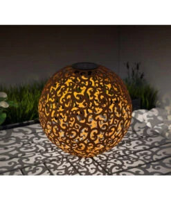 Dehner Solar-Kugelleuchte Lagos -Markenqualität 4034328 WE MO 001 DehnerSolarKugelleuchteLagosD30cm