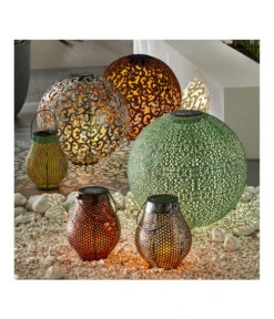 Dehner Solar-Kugelleuchte Lagos -Markenqualität 4034328 WE MO 002 DehnerSolarKugelleuchteLagosD30cm