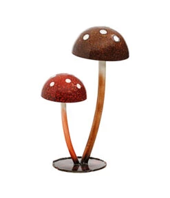 Dehner Metall-Deko Pilze, 21 X 13 X 30 Cm