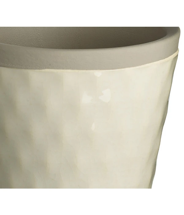 Dehner Keramik-Übertopf Ariane, Konisch, Hellgrau, Ca. Ø8 Cm 4 Dehner Keramik-Übertopf Ariane, Konisch, Hellgrau, Ca. Ø8 Cm – Bild 2