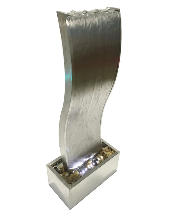 Dehner Edelstahl-Gartenbrunnen Curve, Ca. H108 Cm 3 Dehner Edelstahl-Gartenbrunnen Curve, Ca. H108 Cm