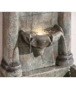 Dehner Polyresin-Wandbrunnen Faro, Ca. B49,5/H103,5/T38 Cm -Markenqualität 4072344 WE DE 003 DehnerPolyresinGartenbrunnenFaroNEU